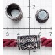 Magnetic clasp for cord 7 mm old silver