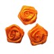 Satin Rose 2 cm color - orange/1 pc.