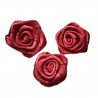 Satin Rose 2 cm color - cherry/1 pc.