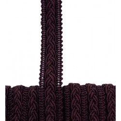 Fancy Galloon braid 12mm art.02075.070 dark brown/1m