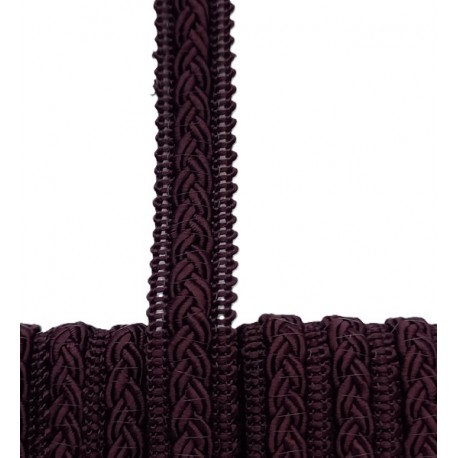 Dekoratyvinė juostelė 12mm art.02075.070 tamsi ruda/1m