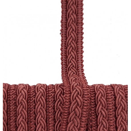 Fancy Galloon braid 12mm art.02075.113 brick color/1m