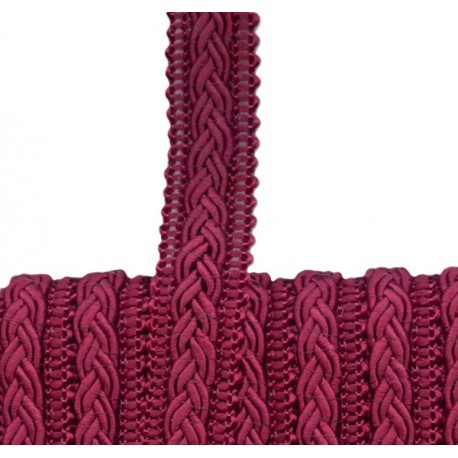 Fancy Galloon braid 12mm art.02075.125 cherry color/1m