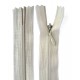 Paslėptas 40 cm ilgio užtrauktukas, spalva 010 - ekru/1 vnt.