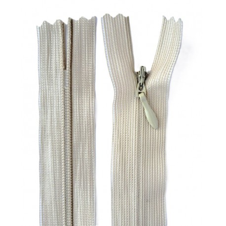 Invisible Zipper 40 cm color 010 - ecru/1 pc.
