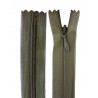 Paslėptas 40 cm ilgio užtrauktukas, spalva 567 - tamsi chaki/1 vnt.