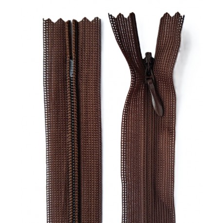 Invisible Zipper 45 cm color 141 - brown/1 pc.