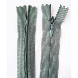 Paslėptas 45 cm ilgio užtrauktukas, spalva 870 - pilkšvai žalsva/1 vnt.