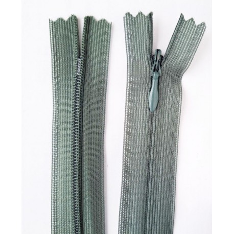 Invisible Zipper 45 cm color 870 - greenish gray /1 pc.