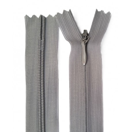 Invisible Zipper 55 cm color 204 - brownish gray/1 pc.