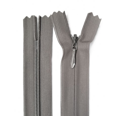 Invisible Zipper 55 cm color 225 - brownish gray/1 pc.