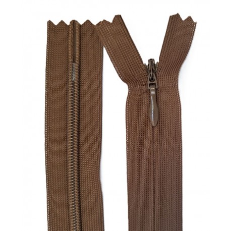 Invisible Zipper 55 cm color 161 - brown/1 pc.