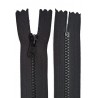 Plastikinis užtrauktukas P40, 30 cm ilgio, spalva T-13 - juoda