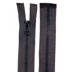 Plastikinis atidaromas užtrauktukas P40, 55 cm ilgio, spalva T-13 - juoda
