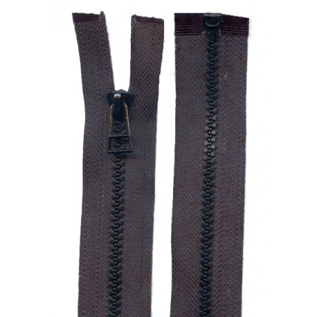 Plastikinis atidaromas užtrauktukas P40, 55 cm ilgio, spalva T-13 - juoda