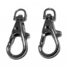 Metal snap hook art.586/4 nickel/1 pc.