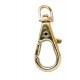 Metal snap hook art.586/4 mm gold/1 pc.