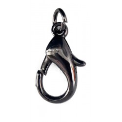 Metal Snap Hook art.3233690/42/06mm black nickel/1 pc.