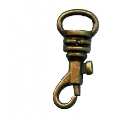 Metal Snap Hook art.763106/0102/08mm old brass/1 pc.