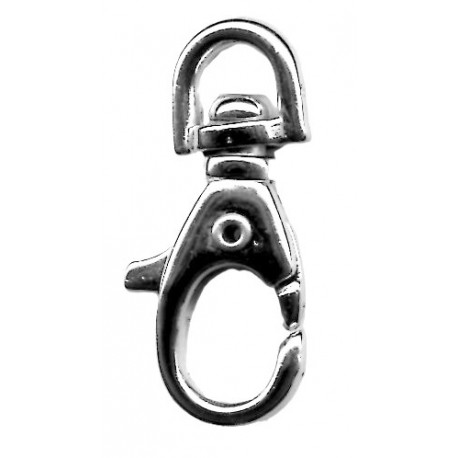 Metal Snap Hook art.KR304/08 mm nickel/1 pc.