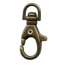 Metal Snap Hook art.KR304/08mm old brass/1 pc.