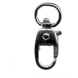 Metal Snap Hook art.763112/0101/10mm nickel/1 pc.