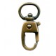 Metal Snap Hook art.763112/0102/10mm old brass/1 pc.