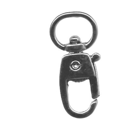 Metal Snap Hook art.763112/0105/10mm black nickel/1 pc.