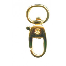 Metal Snap Hook art.763112/000/0100/10mm gold/1 pc.
