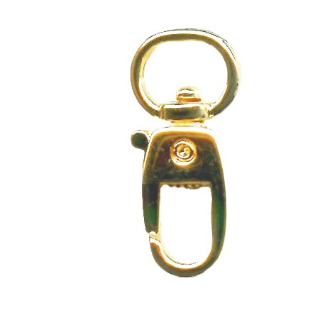 Metal Snap Hook art.763112/000/0100/10mm gold/1 pc.