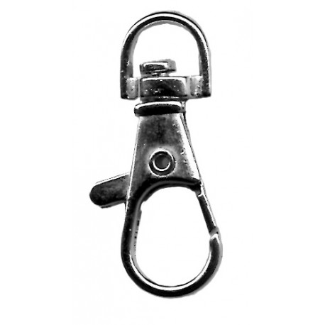 Metal Snap Hook art.586/10mm nickel/1 pc.