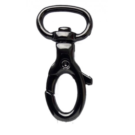 Metal Snap Hook art763110.000.0105/13 mm/black nickel/1 pc.