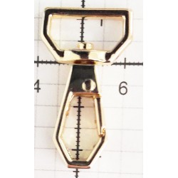 Karabinas metalinis art.763209.016.0100/16 mm, geltonas/1 vnt.