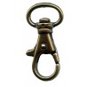 Metal Snap Hook art.586/16mm,old brass/1 pc.