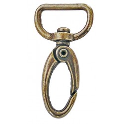 Karabinas art.011/20mm/žalvaris/1 vnt.