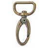 Metal Snap Hook art.011/20mm, old brass/1 pc.