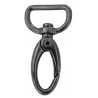 Metal Snap Hook art.011/20mm, black nickel/1 pc.