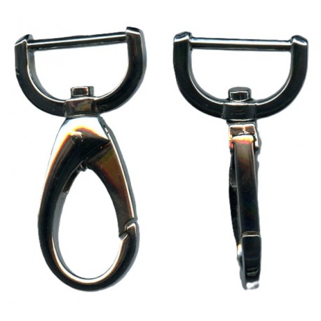 Metal Snap Hook art.818/20mm, nickel/1 pc.