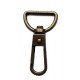 Metal Snap Hook art.730199/20mm, old brass/1 pc.