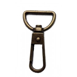 Metal Snap Hook art.730199/20mm, old brass/1 pc.