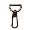Metal Snap Hook art.730199/20mm, old brass/1 pc.