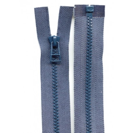 Open end plastic Zipper P40, 70 cm length, color T-25 - dark bluish gray/1 pc.