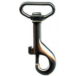 Metal Snap Hook art.480 25mm nickel/1pc.