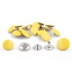 Snap Fasteners ALFA 15/12.5 mm stainless, nickel free, yellow/1 pc.