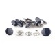 Snap Fasteners ALFA 15/12.5 mm stainless, nickel free, navy blue/1 pc.