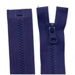 Plastikinis atidaromas užtrauktukas P60, ilgis 75 cm, tamsiai mėlynas/1 vnt.