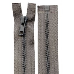 Plastikinis atidaromas užtrauktukas P60, ilgis 75 cm, spalva D135 - pilka/1 vnt.