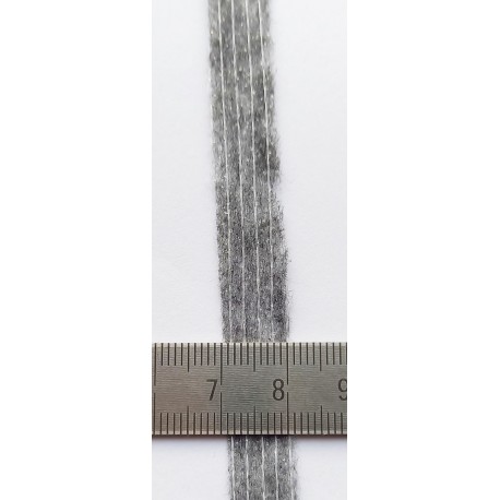 Non-Woven iron-on Hem tape, 10 mm, gray/1m