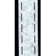 Non-Woven iron-on perforated Hem tape, 10-40-10 mm, white/1m
