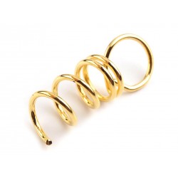 Metal Screw Eyes for Polystyrene Shapes 1x3 cm gold